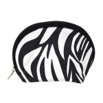 180554-BLACK/WHITE ZEBRA DESIGN COSMETIC OR COIN PURSE